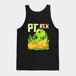 PT Rex Massage Funny Dinosaur Physical Therapist Gift Idea Tank Top